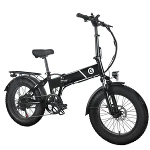 Fat Tire Folding Electric Bike for Adults - 6 Levels of Pedal Assist, Large LCD Display for Commuting and Riding