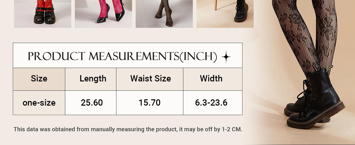 Women's Patterned Fishnet Tights High Waist Pantyhose Floral Stockings