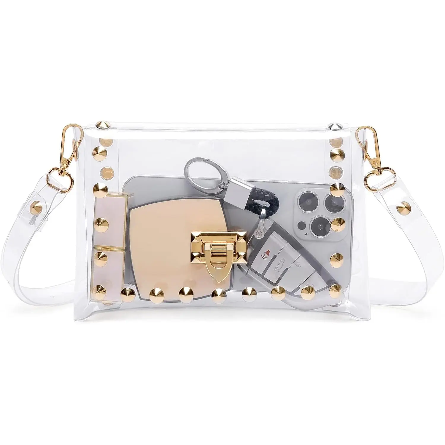 Transparent Clutch Clear Purse Crossbody  Bags Stadium Approved Bags