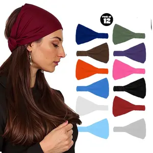 Wide Headbands for Women - 12 Pack  Thick Headbands for Women
