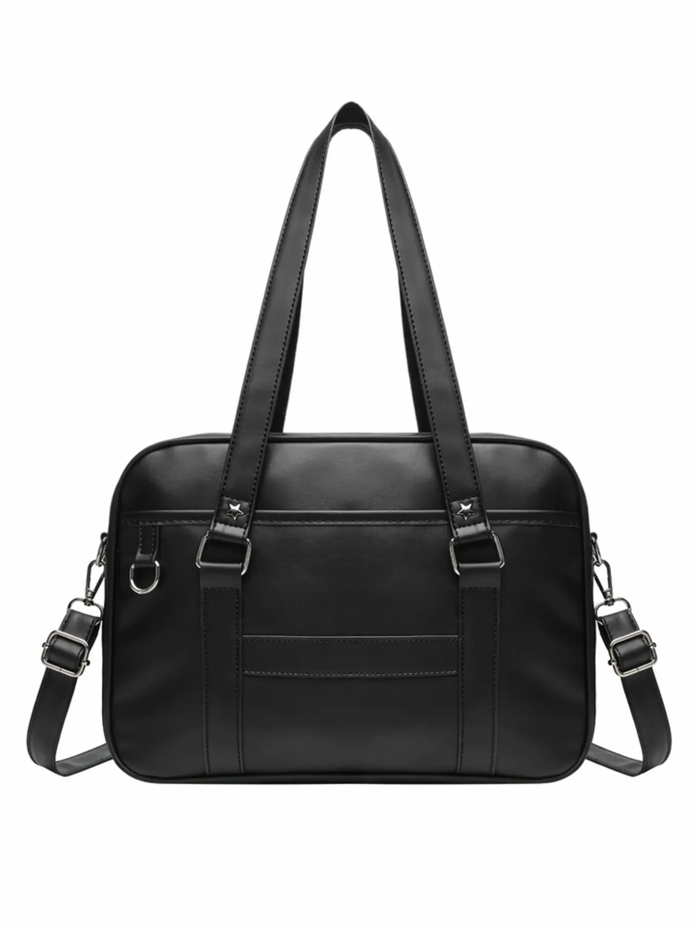 Vintage Faux Leather Adjustable Shoulder Bag for Women Girls, Japanese Jk Uniform Handbag, Multi Way Crossbody Bag, Large Capacity Satchel for School Travel