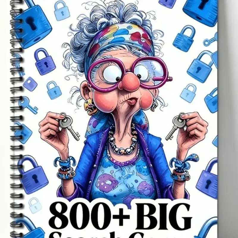 800+ Large Hidden Object Puzzle Books, Find Items and Keys, Fun Hours of Play, Perfect for Entertainment and Brain Teasers