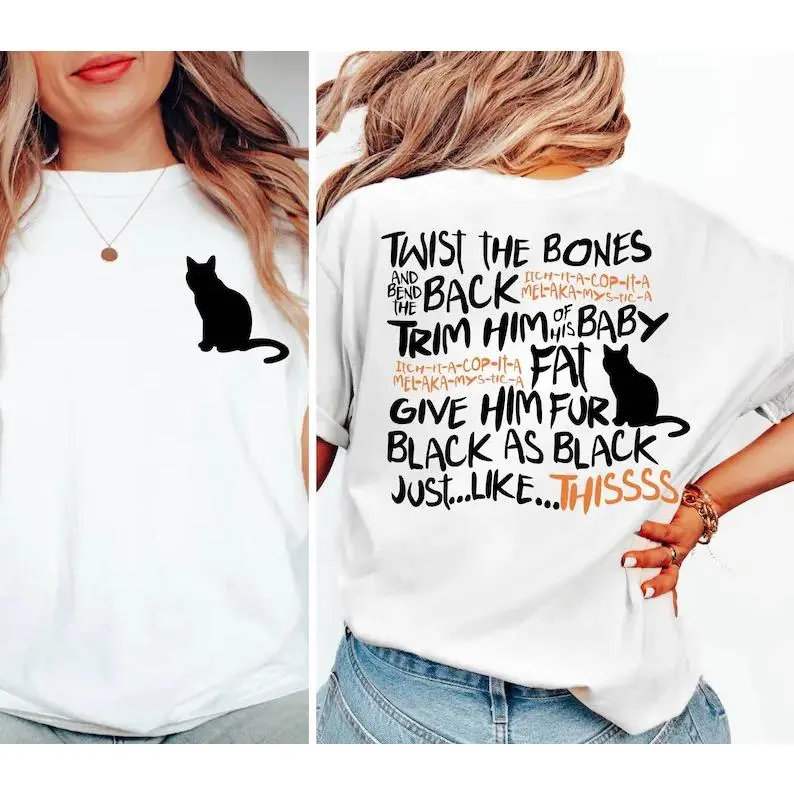 Funny Twist The Bones Shirt, Halloween Gift Shirt for Women,Black Cat Shirt,Cute Hocus Pocus Halloween Shirt, Fall Lover Tee #   TikTokMadeMeBuyIt #   TikTokShop #   Halloween #   Ghost Party #   Halloween Gifts