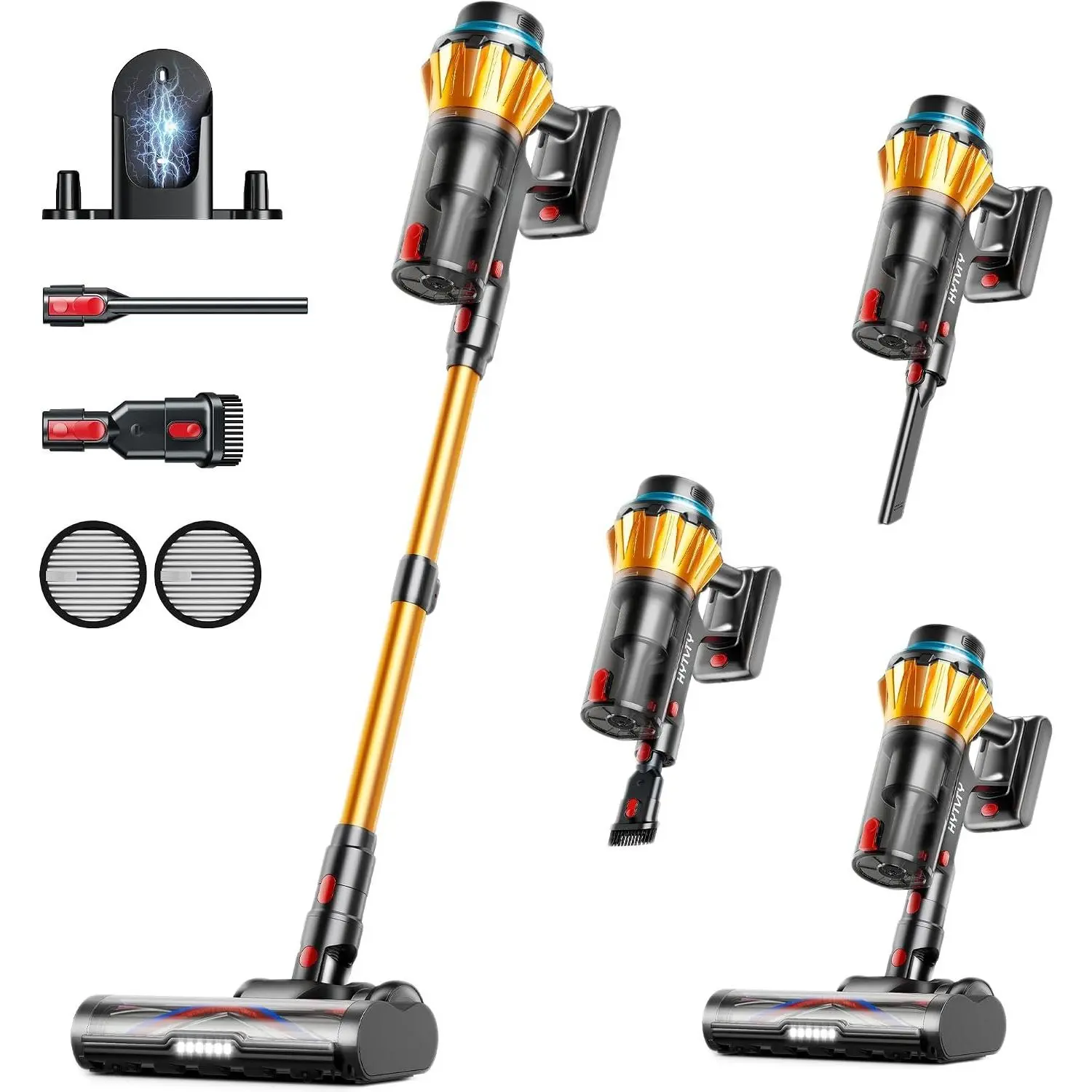 Cordless Vacuum Cleaner, 650W/60Kpa/70 Mins Cordless Stick Vacuum, Self-Standing  Vacuum with LED Displsy, 1.8L Dust Cup, Anti- Vacuum Cordless, Vacuum Cleaners for //Carpet
