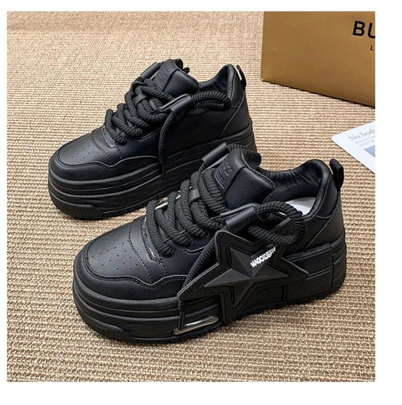 Platform Sneakers Women 2025 Autumn Fashion Star Personalized Designer Vulcanized Shoes Casual Running Street Skateboarding Shoes Platform Sneakers Women 2025 Autumn Fashion Star Personalized Designer Vulcanized Shoes Casual Running Street Skateboarding Shoes