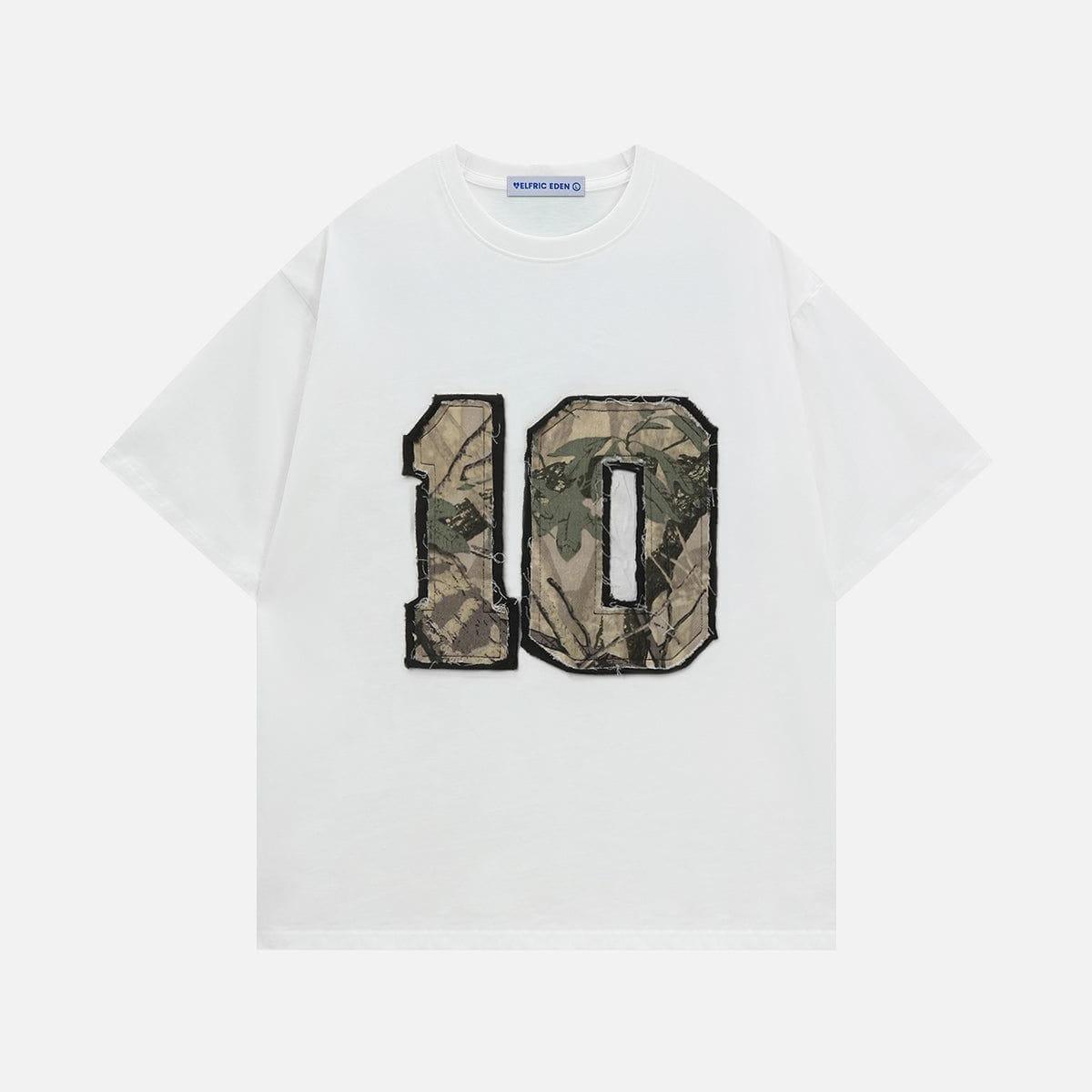 Aelfric Eden Camo 10 Patch Oversized Tee Camouflage Number Graphic Unisex Streetwear Casual T-Shirt Aelfric Eden Camo 10 Patch Oversized Tee Camouflage Number Graphic Unisex Streetwear Casual T-Shirt