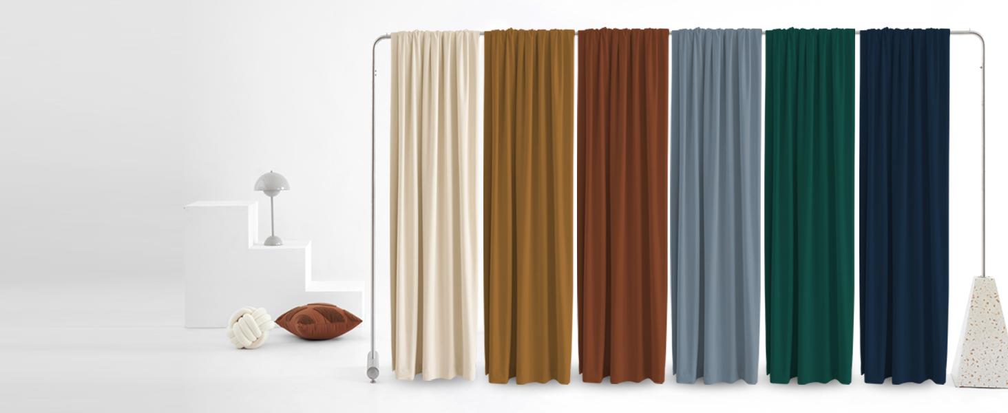 Rust/Burnt Orange Velvet Curtains 84 Inches Long -Home Backdrop Blackout for Home Theatre/Living Room, Curtains Luxury Window Drapes, 2 Panels, W52 x L84