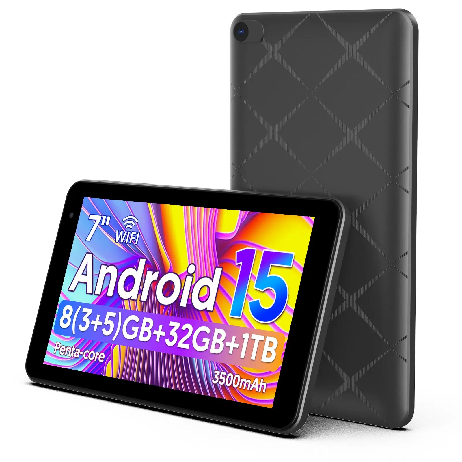 7-Inch Android Tablet P7, 8GB RAM, 32GB Storage, Quad-Core Processor, HD IPS Display, Ideal for Home Learning and Travel