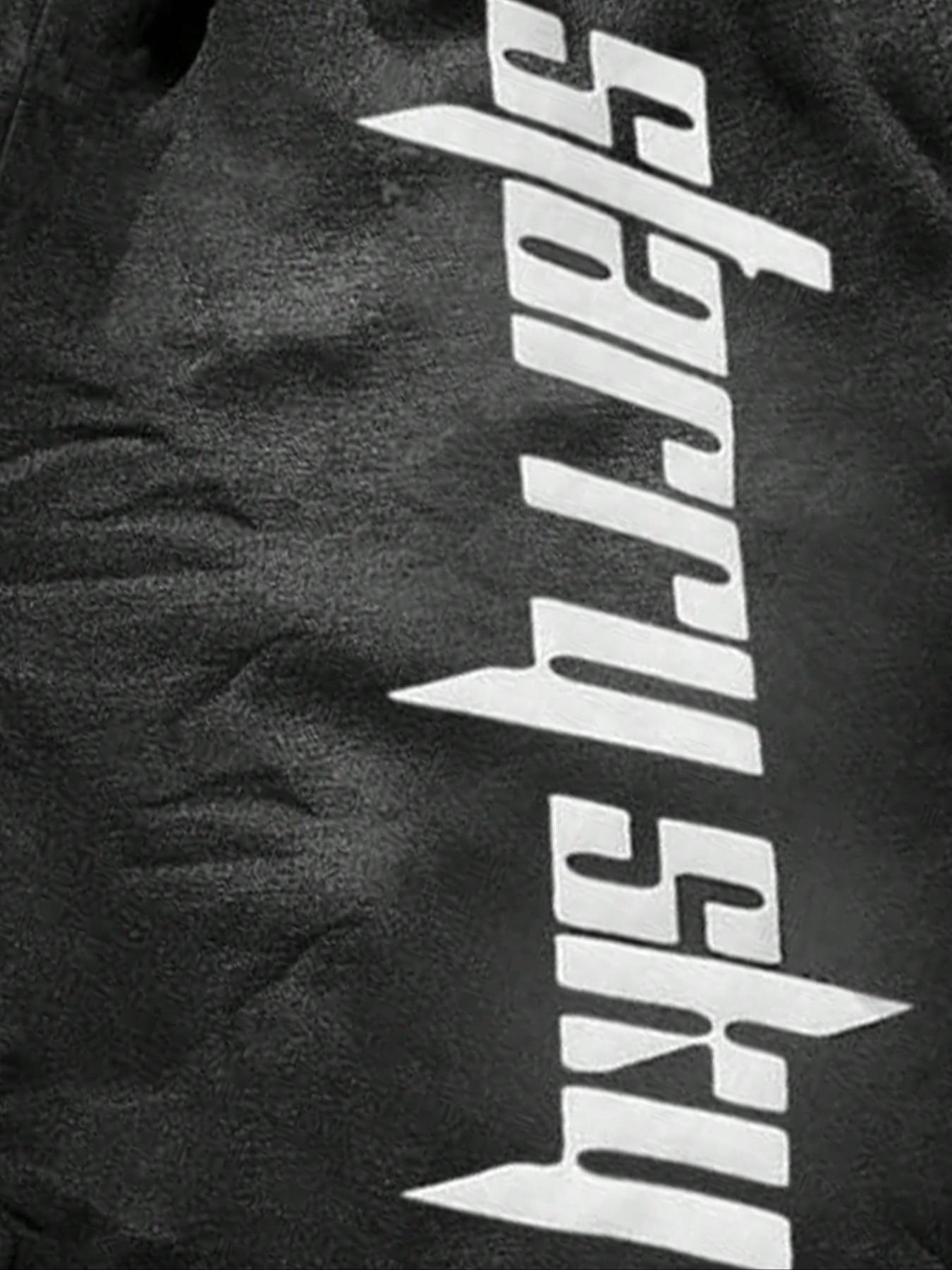 Two-Piece Set Men's Star Print Knit Short Sleeve Tee & Drawstring Waist Shorts Set, Regular Fit Casual Round Neck T-shirt & Track Shorts, Men's Summer Clothes