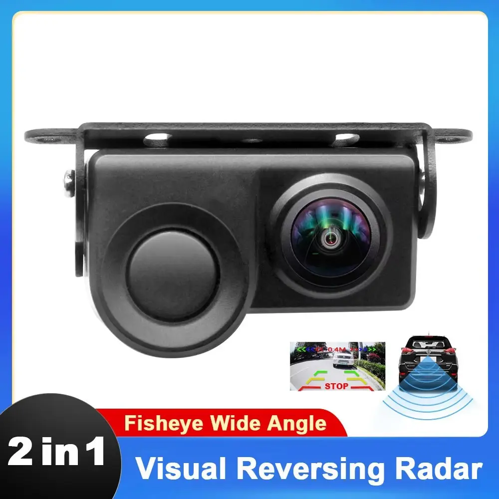 Car Parking Assistance Kit, Radar Camera Combo, Sound Alarm, Universal and User-Friendly, Ideal for Safe and Convenient Parking