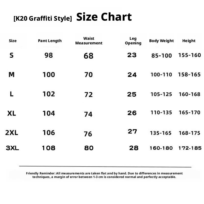 Kyn Apparel Y2k Doodle Hardwear Wide Leg Casual Parachute Pants Men Streetwear Hip Hop Baggy Long Trousers Designer 2026 New