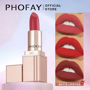 Matte Velvet Lipstick 9 Shades Set, Creamy Non Drying Long Wear Lip Color, Transfer Resistant Neutral & Bold Earth Tones, Rose Gold Square Tube Portable Daily Lip Makeup Gift For Women All Skin Tones