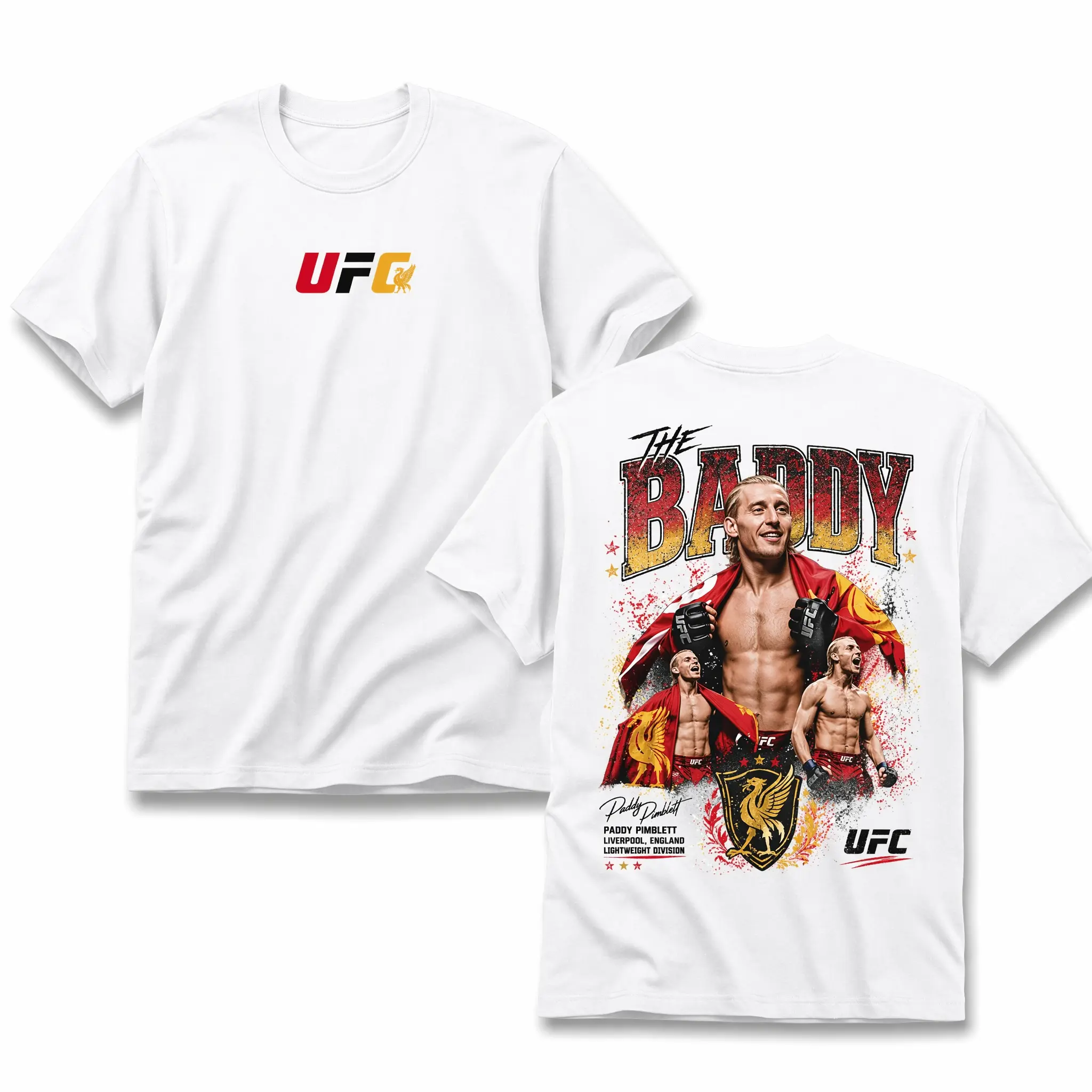 Men's UFC Paddy Pimblett The Baddy T-Shirt, The Baddy UFC Graphic Tee, UFC MMA Shirt, Gift for Fighters, Sports Apparel Cotton Tee, UFC Merch, Vintage Casual Style Gift