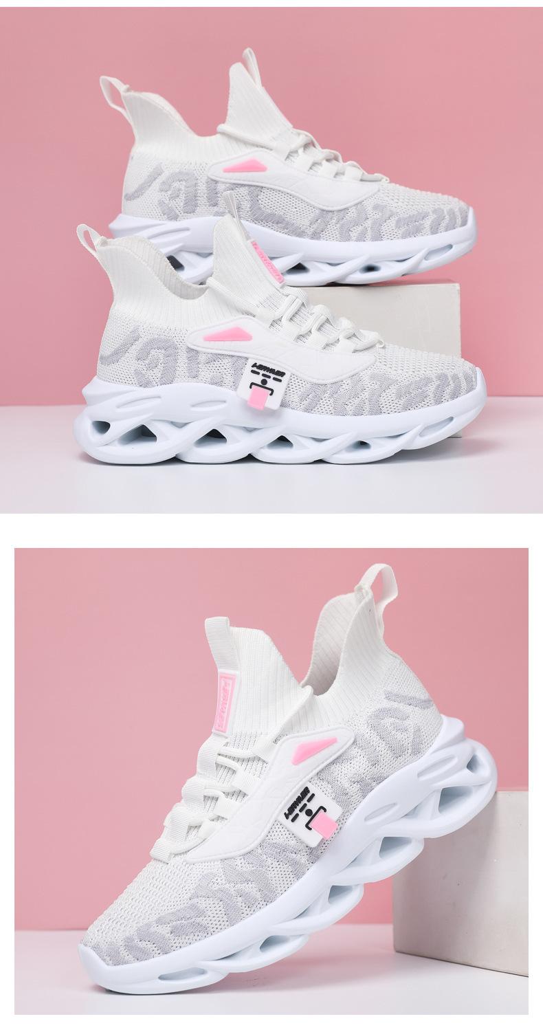 2026 New Women's Casual Dad Shoes Youth Breathable Elastic Flyknit Sock Sneakers