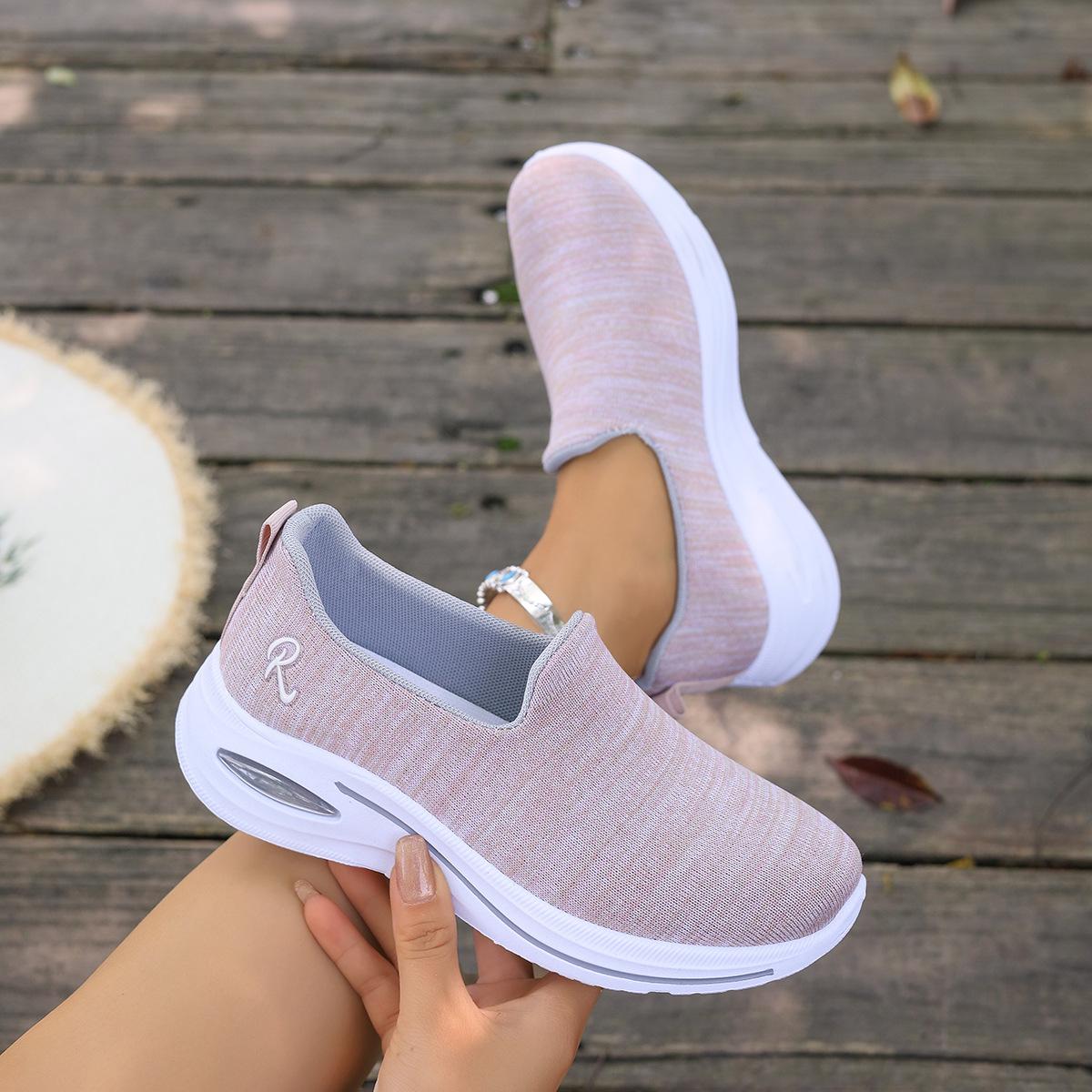 Women's Shoes 2026 Spring/Summer New Foreign Trade Women's Shoes Wholesale Height-Increasing Shoes Breathable Air Cushion Sports Shoes for Women