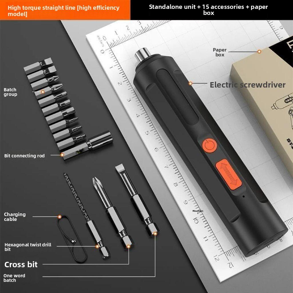 Precision Pen-Style Electric Screwdriver with 12 Magnetic Bits and Portable Charging Case Precision Pen-Style Electric Screwdriver with 12 Magnetic Bits and Portable Charging Case