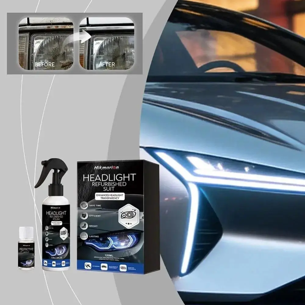 Headlight Restoration Kit Headlight Lens Polish & Cleaner Automotive Care And Repair Kit