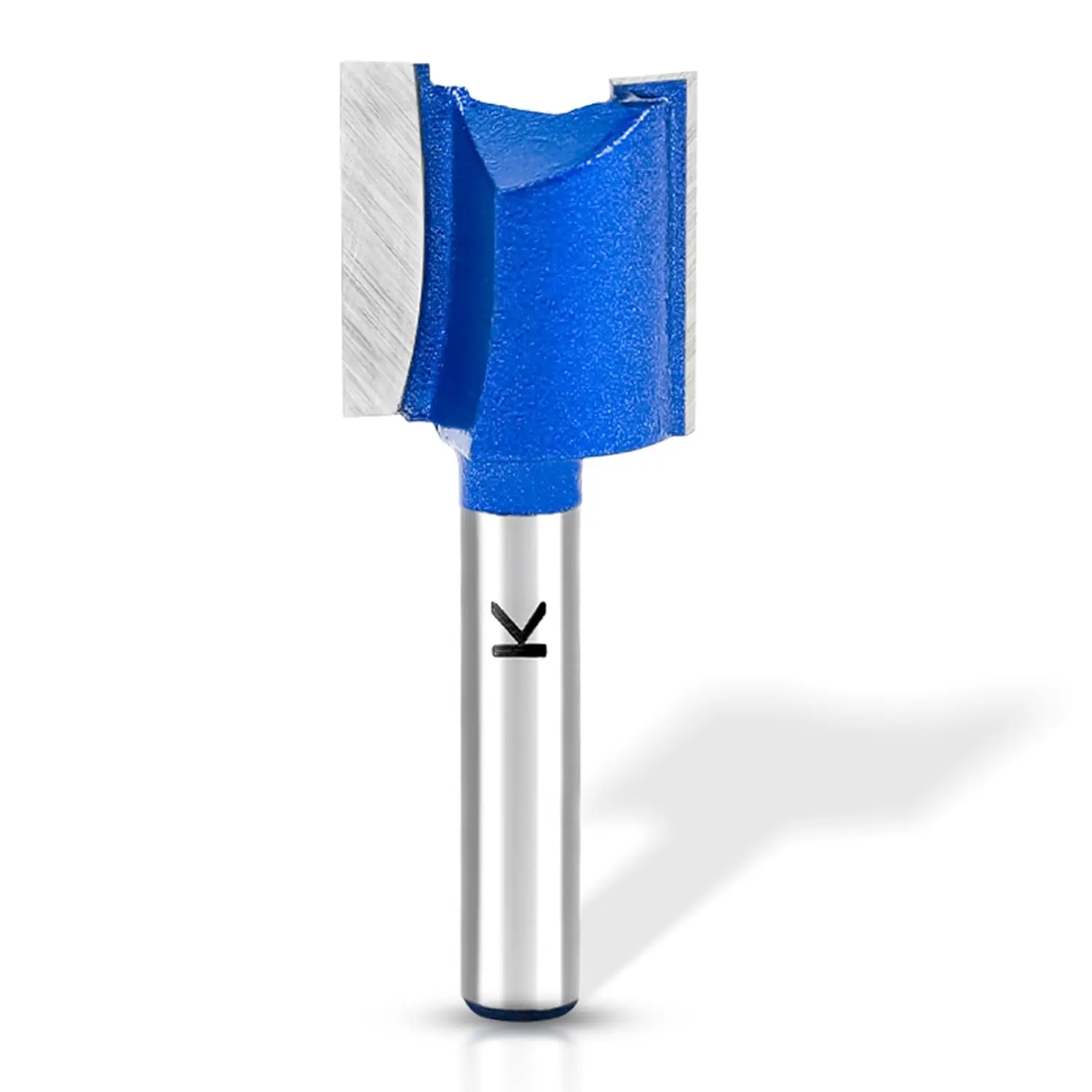 Straight Cut Router Bit with 1/4" Shank,3/4"  Dia. Carbide Tipped Double Flute Dado Straight Router Bit Set for Woodworking