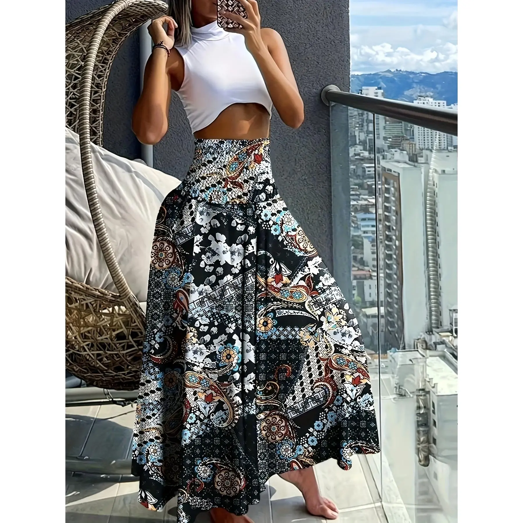 Printed Skirt