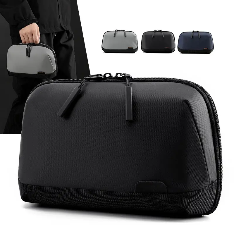 New Portable Digital Tech Organizer Bag for Travel, Business Trips, Office and Daily Use, Handheld Cable Storage Pouch with Multi-Pocket Compartment for Chargers, Power Banks,Durable Water-Resistant Fabric,Secure Zipper Closure, Lightweight Compact Design