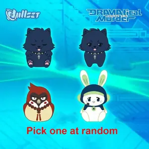 Dramatical Murder Dmmd Plush Toy, Len, Beni, and Moon Rabbit, 10cm Soft Stuffed Doll, Anime Collectible Toy for Fans
