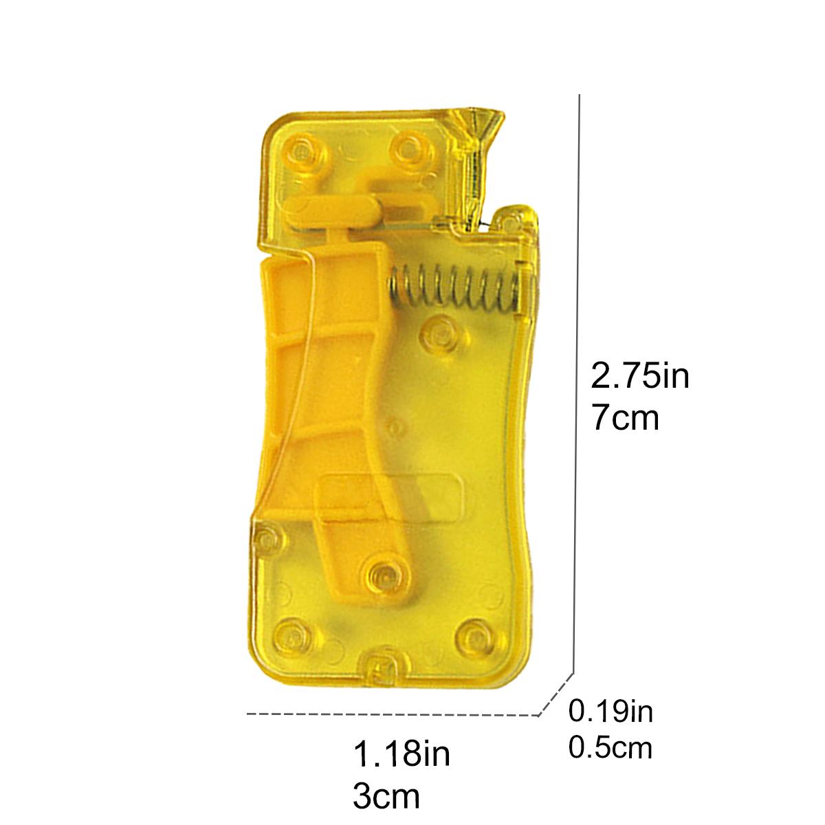 Yellow Automatic Needle Threader for Hand Sewing, Simple Threading Tool for Older Adults and Housewives
