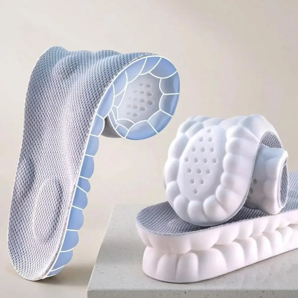 Insoles for Women Man,Cloud Soles for Men Women,4D Cloud Soles for Men,Anti Fatigue, Shock Absorption, Foot Pain Relief