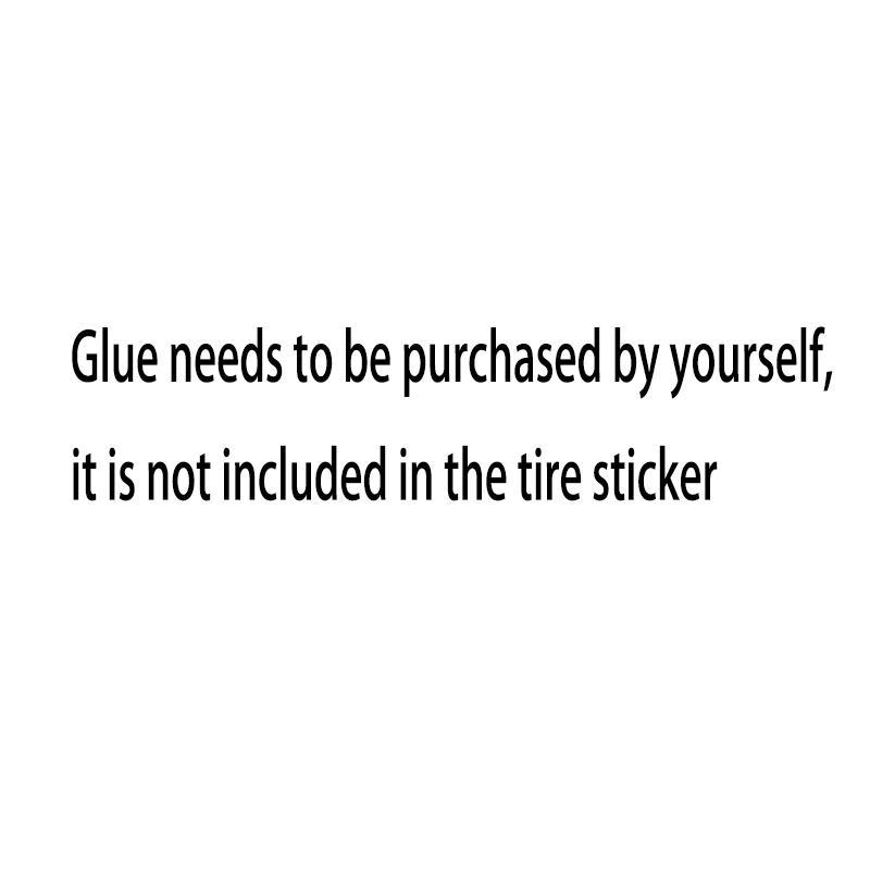 Car Wheel Hub Sticker for 4 Tires, PVC Waterproof & Durable Letter Car Tire Decorative Accessories Sticker, Car Exterior Accessories, Car Tire Decal, Universal Car Sticker