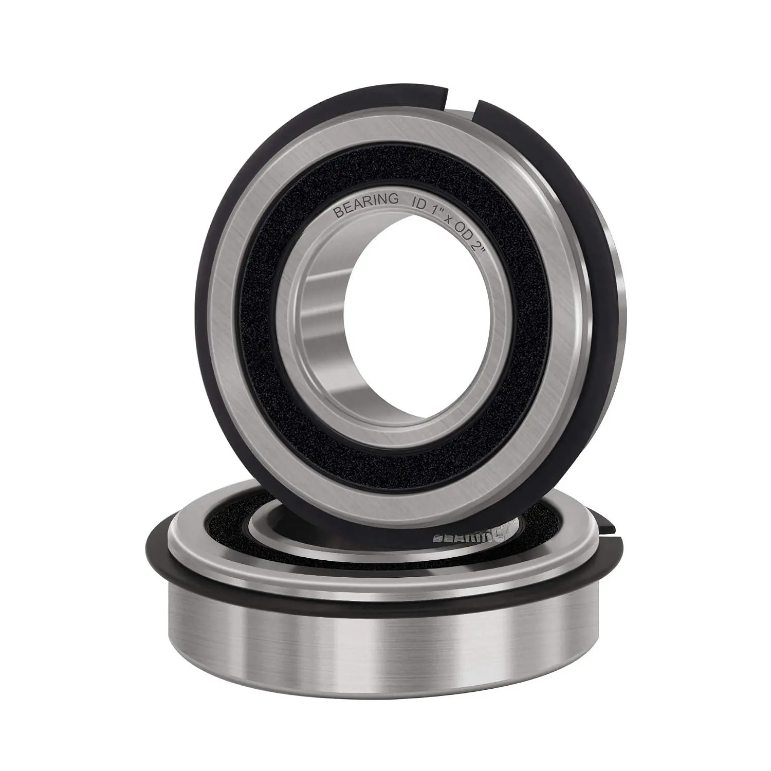 2 Pack Garage Door Torsion Spring Center Support Precision Bearing ID 1" x OD 2", Rotating Smooth Quiet & High Load and Durable.