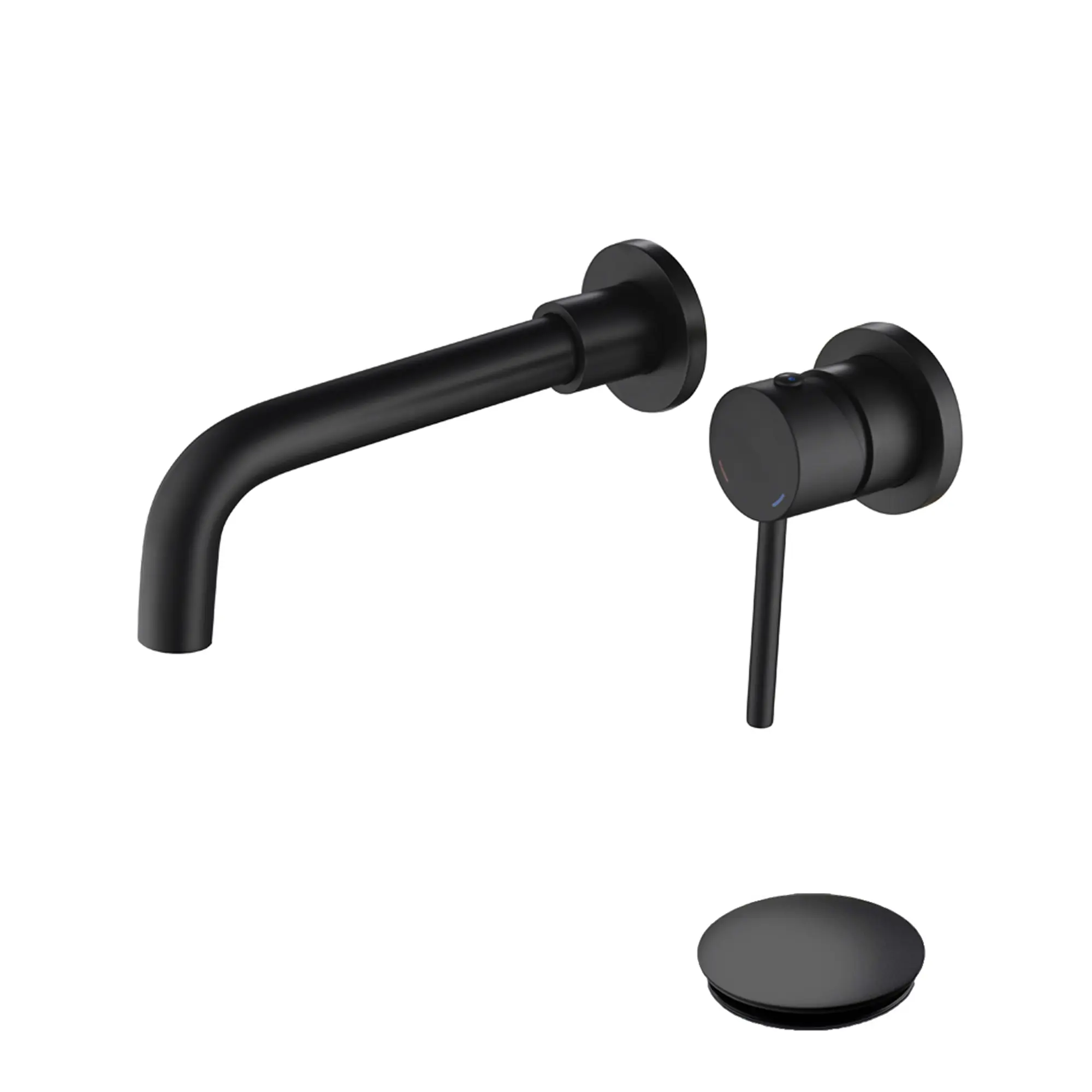 ARCH Wall Mounted Bathroom Sink Faucet Single Lever Handle with Pop-Up Drain No Overflow Modern Chrome Finish Lavatory Vanity Tap for Bathroom Basin Vessel Sink, Home Furniture and Household Product Search Terms for US Online Shopping