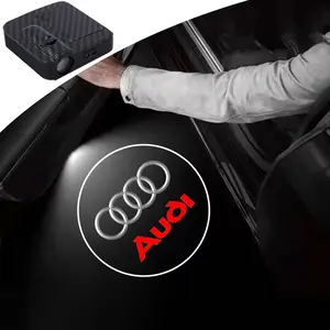 2pcs Car Door Welcome Light LED atmosphere light Projector Ghost Shadow Lamp For Audi A1 A3 A4 A5 A6 B5 B6 B7 B8 C5 C6 C7 A7 A8 Q3 Q5 Q7 TT 8V Auto Interior Accessories
