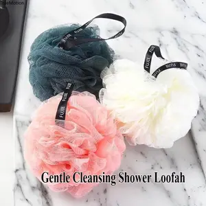 Large Adult Bath Sponge Pouf - Gentle Cleansing Shower Loofah, Skin-Friendly & Long-Lasting, High Bubble Bath Accessory