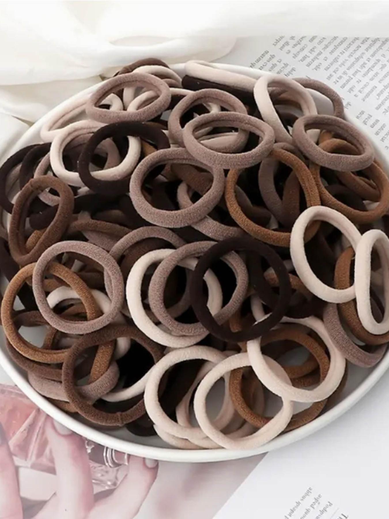 Simple Style Plain Color Hair Tie Set, Scrunchies, Elastic Hair Ties, Elastic Hair Accessory, Casual Versatile Hair Accessories for Women & Girls, Minimalist Headwear Suitable for Thick Hair, mothers day gift, mothers day gift ideas