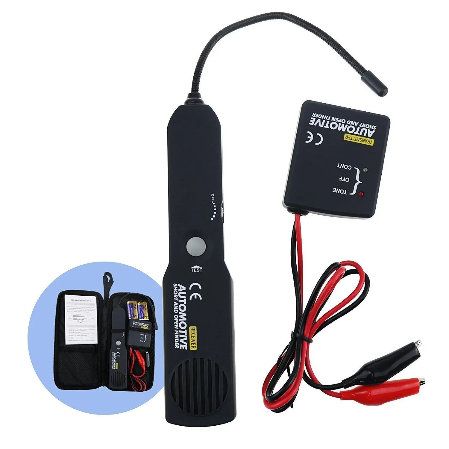EM415Pro Automotive Wire Tracker & Continuity Tester, 6-42V DC Car Diagnostic Tool with Flexible Probe, Precise Positioning for Short & Open Circuit Detection, Automotive Continuity Tester