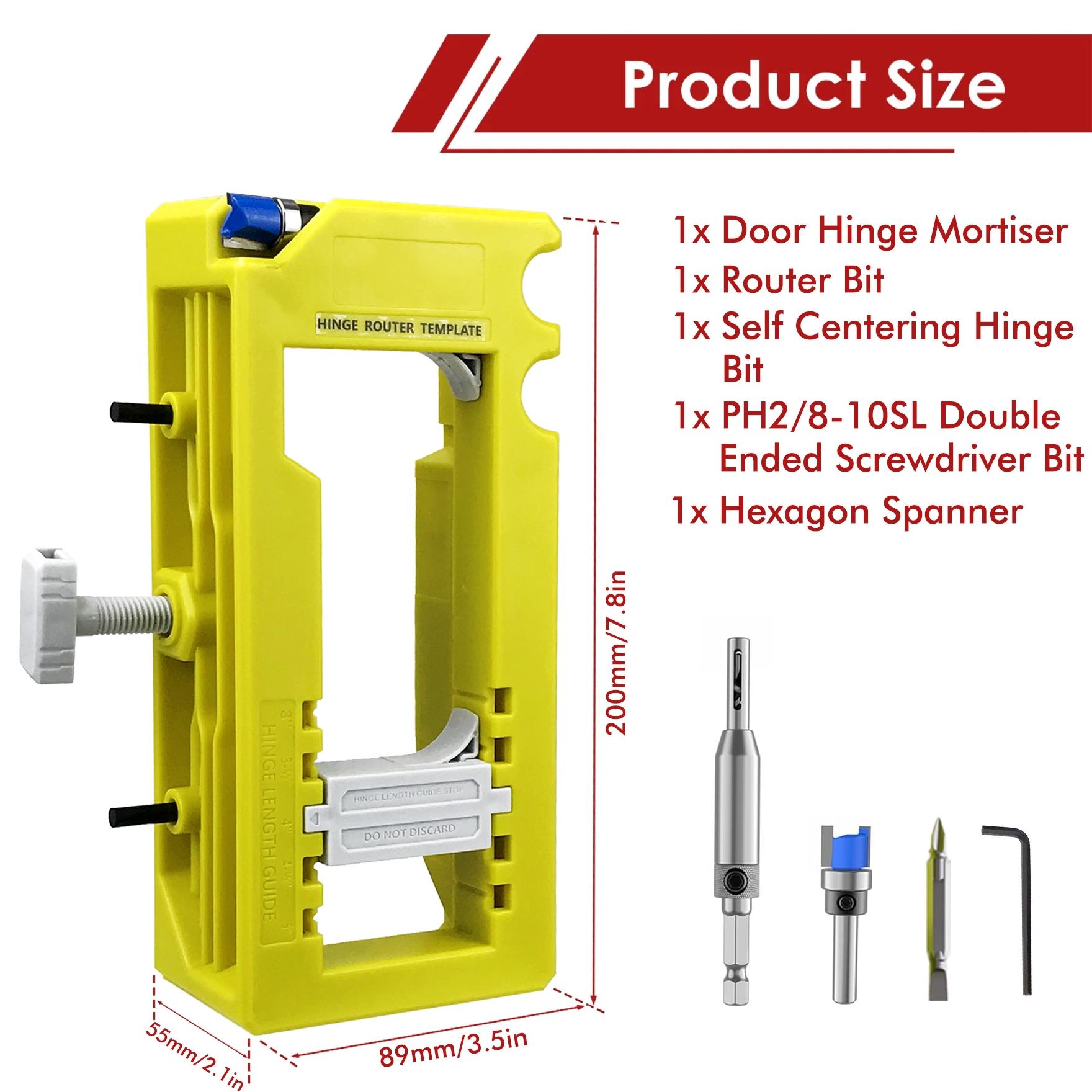 Hinge Door Lock Hole Positioner Kit Set, Hinge Door Lock Installation Kit, Mortiser Template Holder Orifice Locator, Door Hardware Tool Hinge Door Lock Hole Positioner Kit Set, Hinge Door Lock Installation Kit, Mortiser Template Holder Orifice Locator, Door Hardware Tool