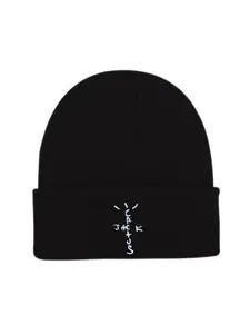 Unisex Autumn/Winter Knit Beanie with "Jack" Letter Embroidery – Hip-Hop Style Pullover Hat