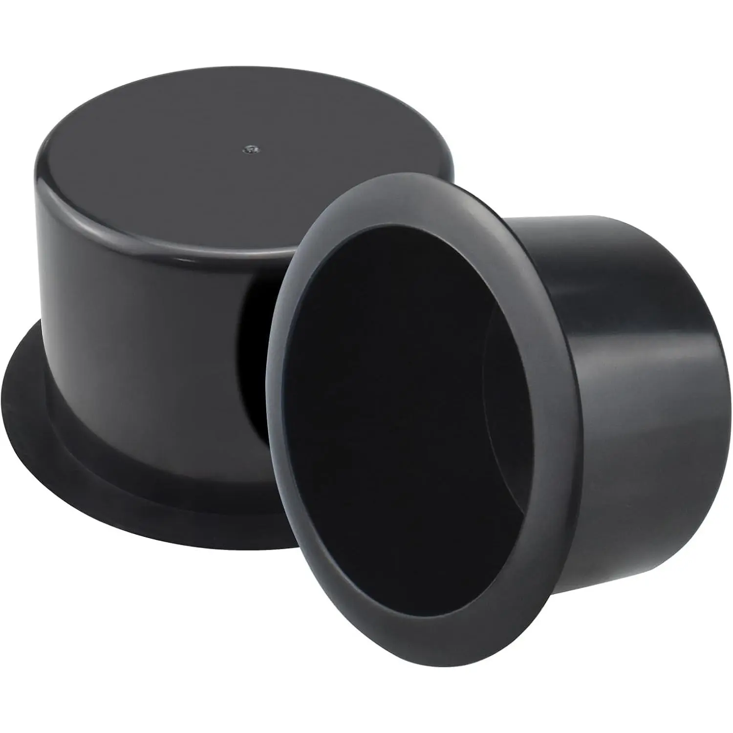 Black Sofa Cup Holder,  Plastic Recessed Cup Holder for RV , , Sofas and Golf Carts (2-)