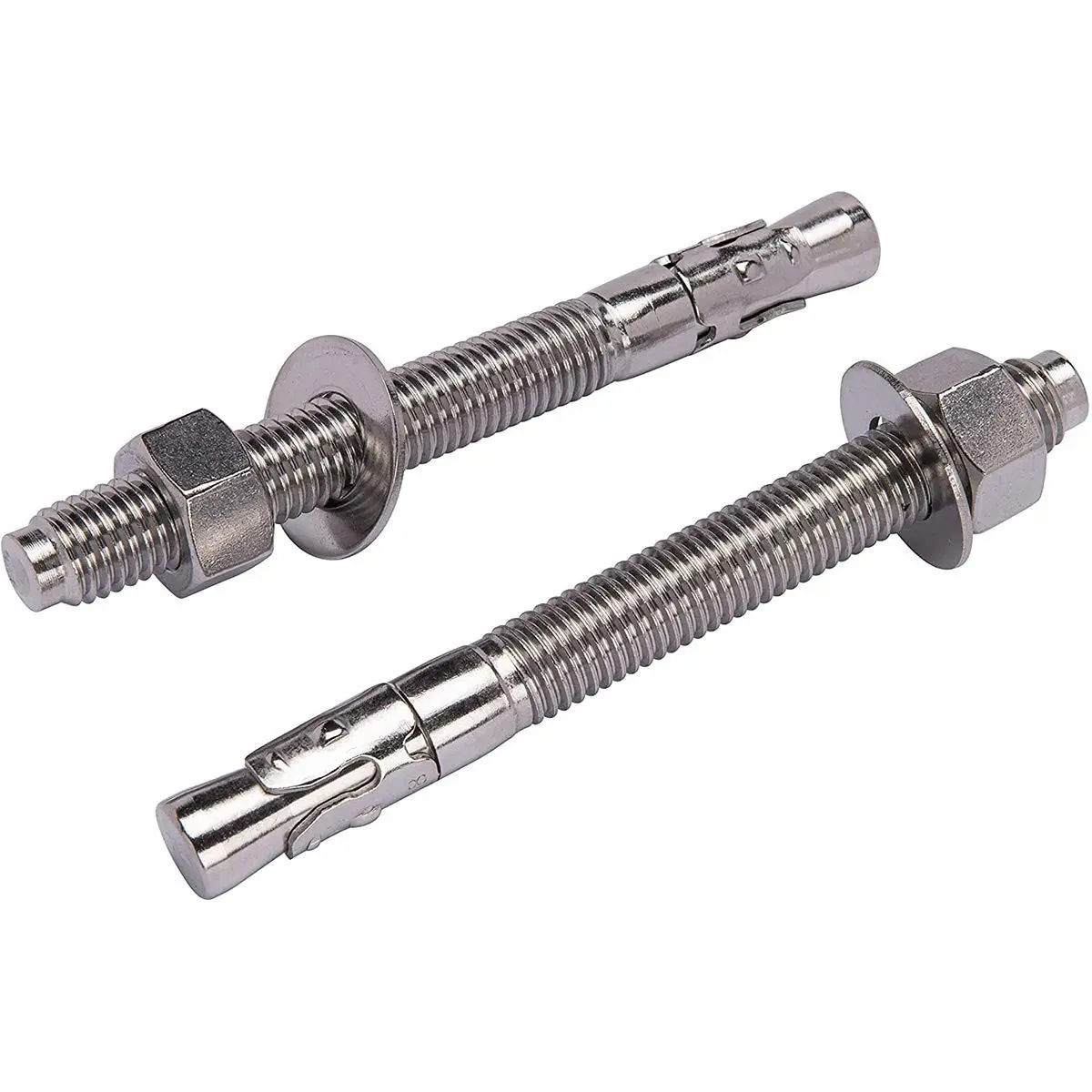3/8" x 3" 304 Stainless Steel Wedge Anchor Concrete Anchor and Screw Kit with Excellent Anti-Rust Performance (10 Pack)Gift
