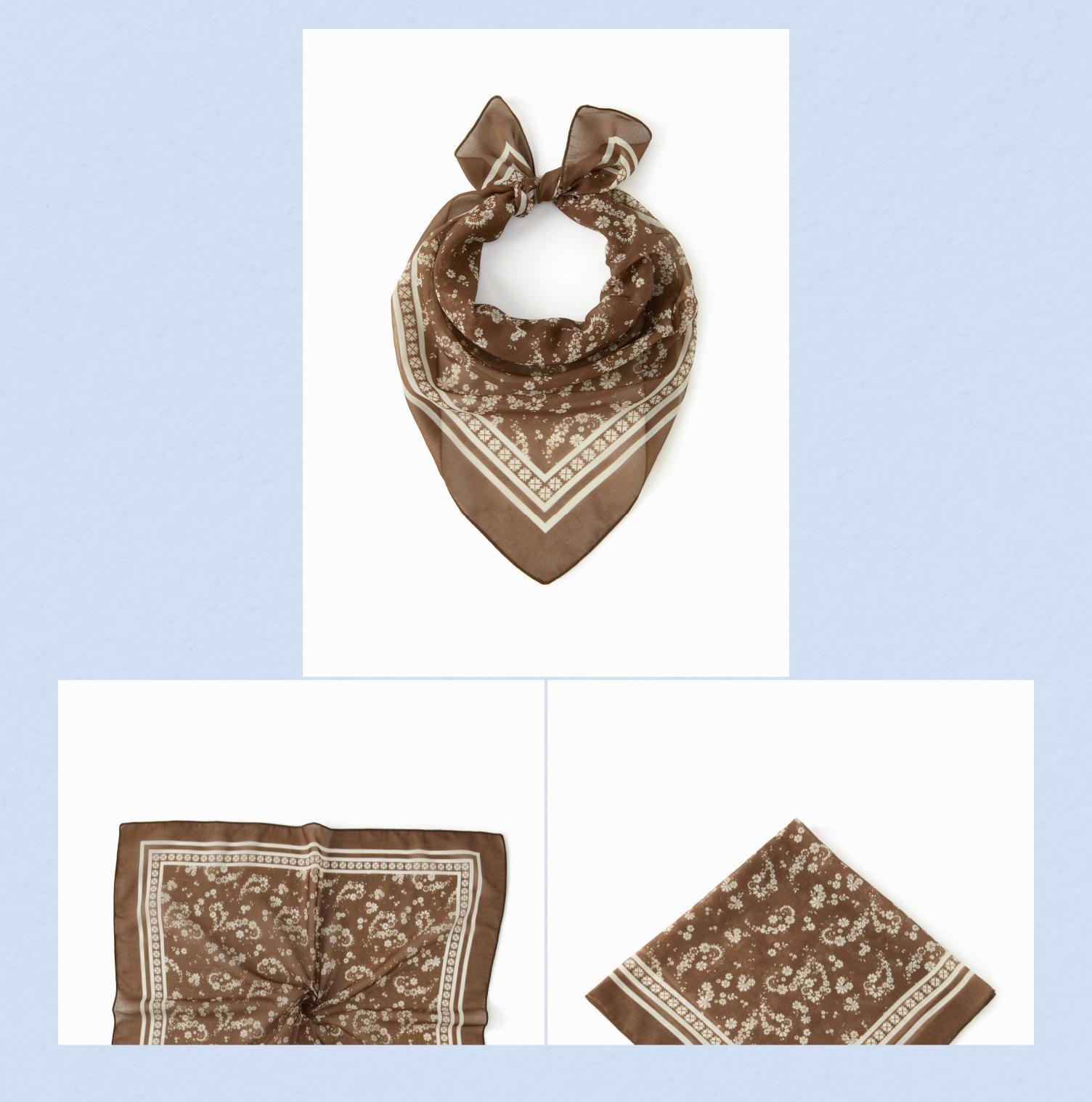 Cider FLORAL SQUARE HEADSCARF