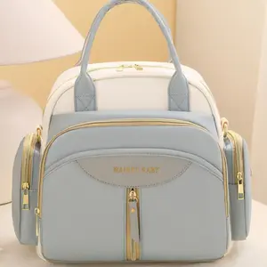 Multifunctional Mom Bag, Large Capacity Backpack, Crossbody Handbag, Portable Baby Gear Bag, Convenient Maternity Essentials Carrier