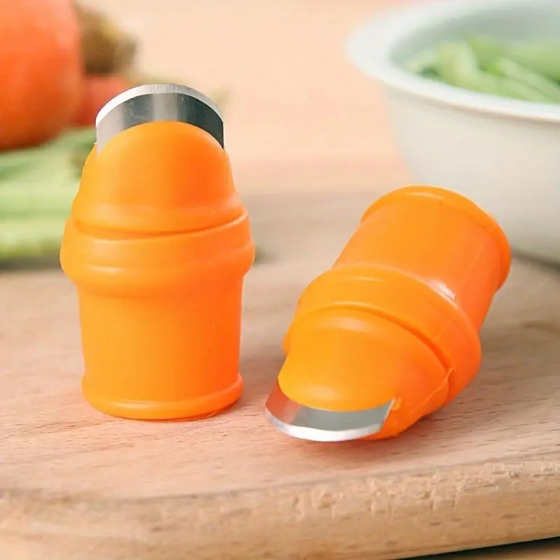6pcs Garden Silicone Thumb Knives Kit - Anti-Cut Finger Cot for Harvesting Fruits & Vegetables Cutting Tool