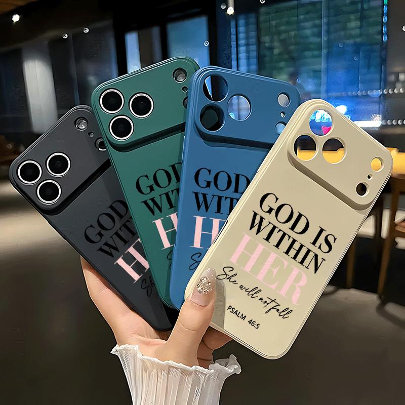 Pink Bible Psalms Quotes Christian Soft&Flexible TPU Silicone Phone Case For iPhone 17 Pro Max AIR 16 15 14 13mini 12 11 Plus XR XSMAX Cases For Samsung Galaxy S26 Ultra S25 Edge S24 S23 S22 Plus  Durable|Shockproof|Full Camera Protection