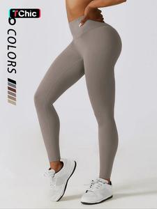 women's solid color high waist sports leggings, womens pants, casual curvy comfy breathable skinny tummy control pants for yoga gym workout running, ladies sportswear for fall & winter, high waist stretchy pants
