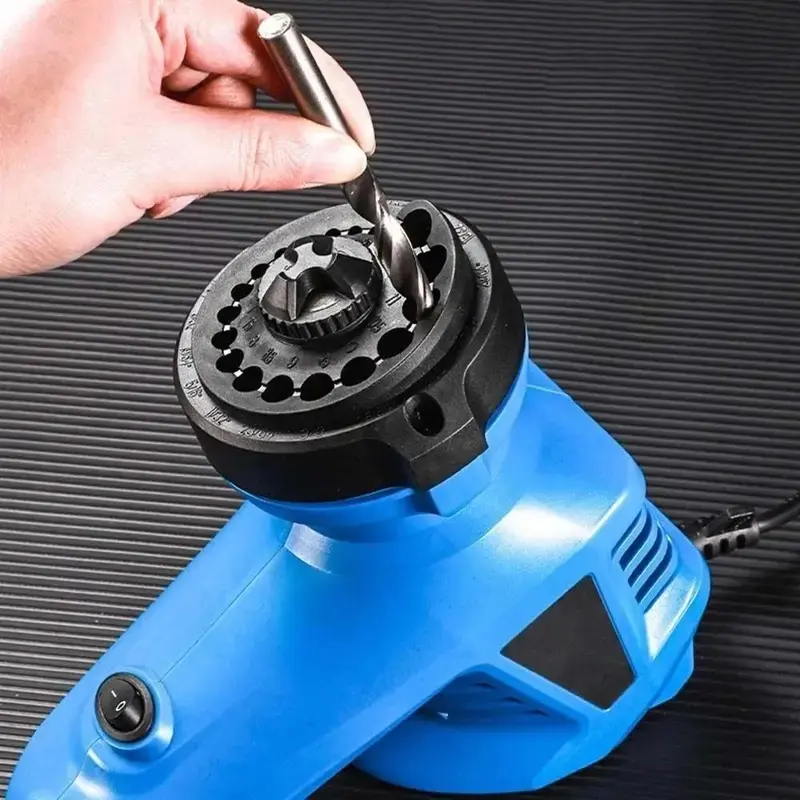 Electric Drill Bit Grinder, Multi-hole Design Twist Drill Sharpener, Handheld Drill Bit Sharpening Machine for Various Size Drill Bits
