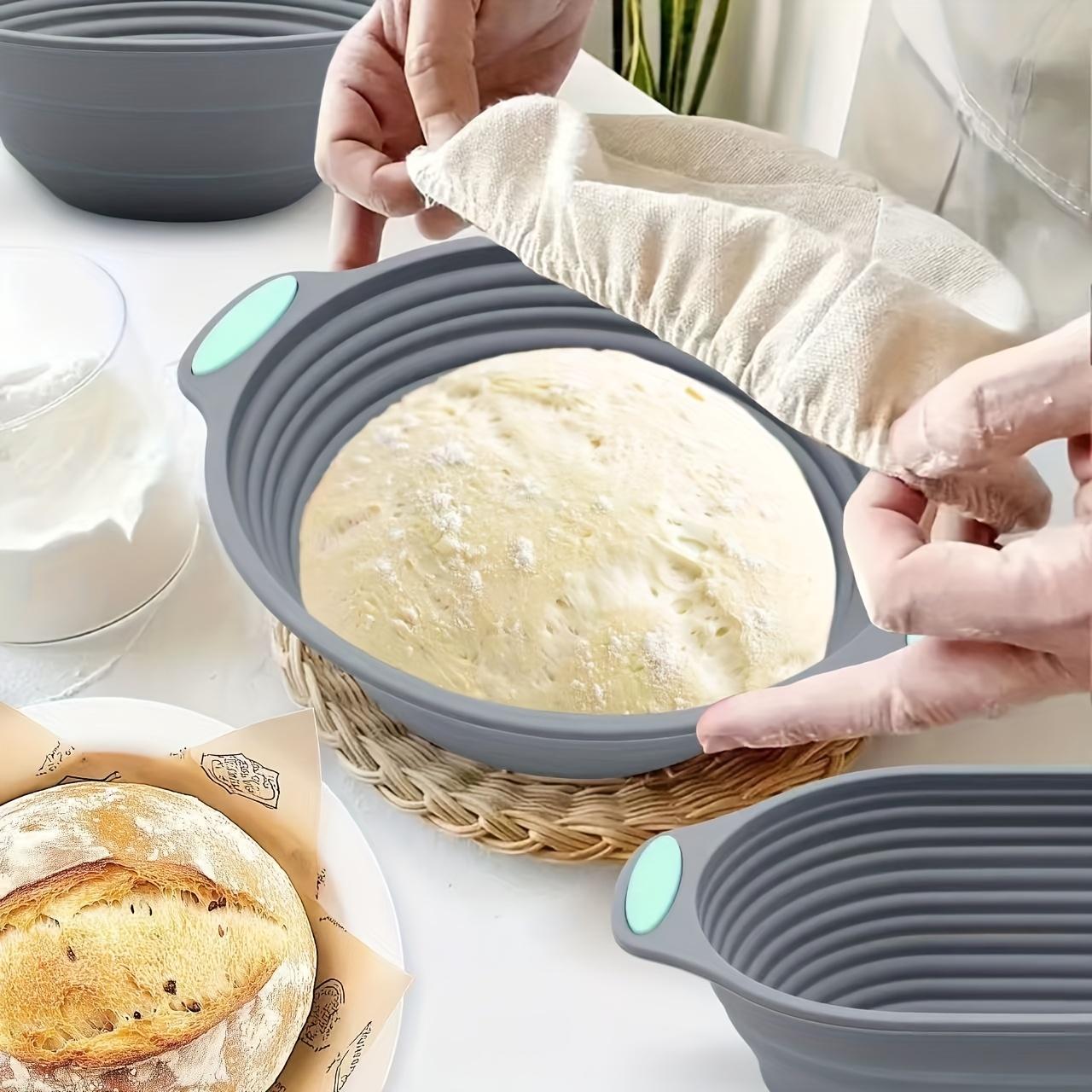 Thickened Silicone Cake Mold Bread Flour Fermentation Basket Dough Fermentation Basin Oven Baking Utensils