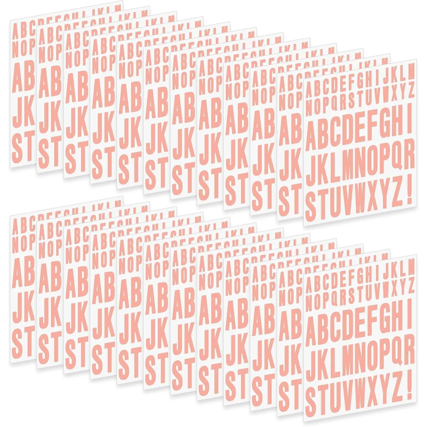 Letter Stickers 1272 count Alphabet Sticker,1 inch 2 inch Self Adhesive Vinyl Letter Stickers Aesthetic   for Scrapbooking Water Bottles Cup Mailbox Poster Bulletin Board Craft(24, )