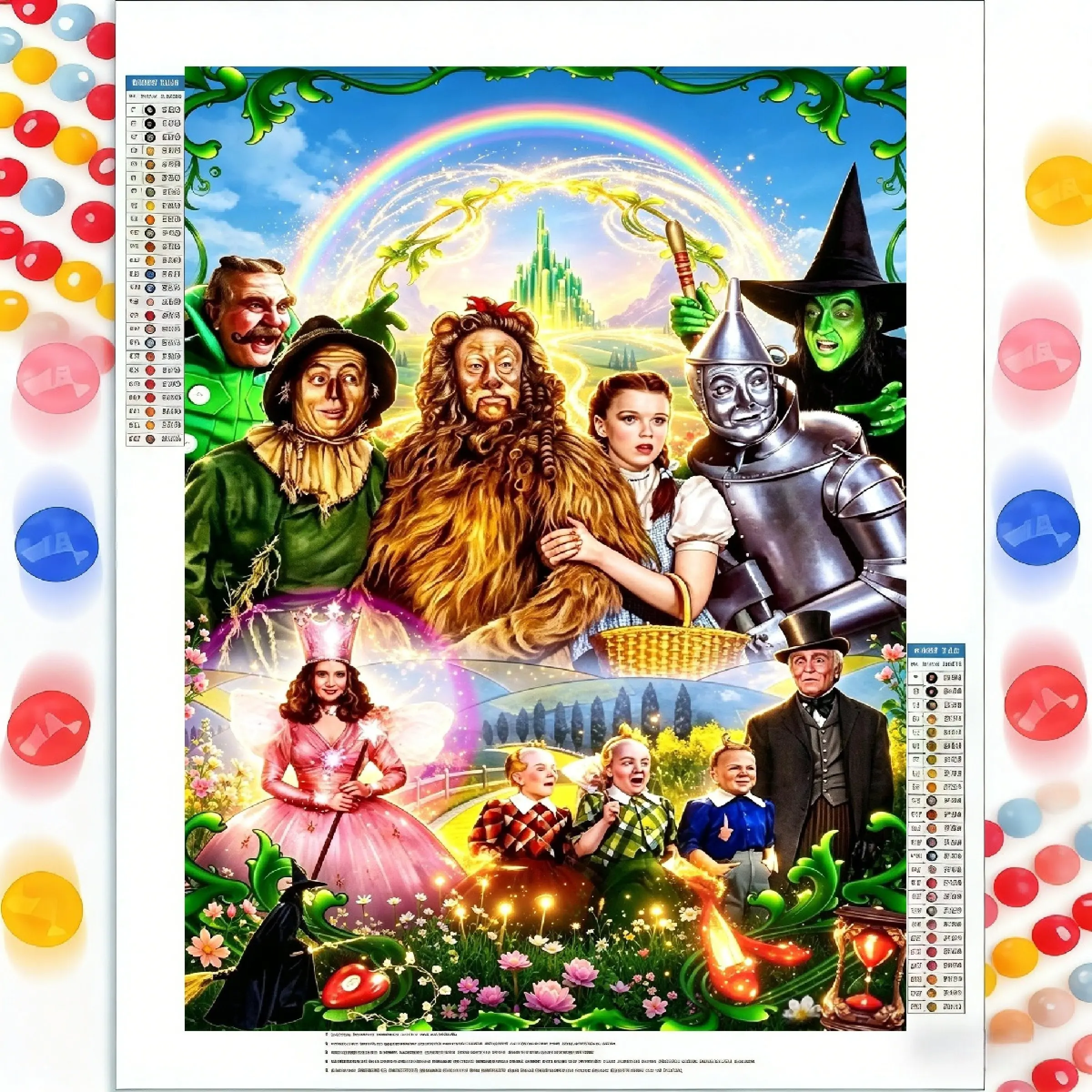 Diamond Painting Kit Magic Character Theme 30x40cm 5D Full Round DIY Art, Living Room Bedroom Decor, Holiday New Year Gift