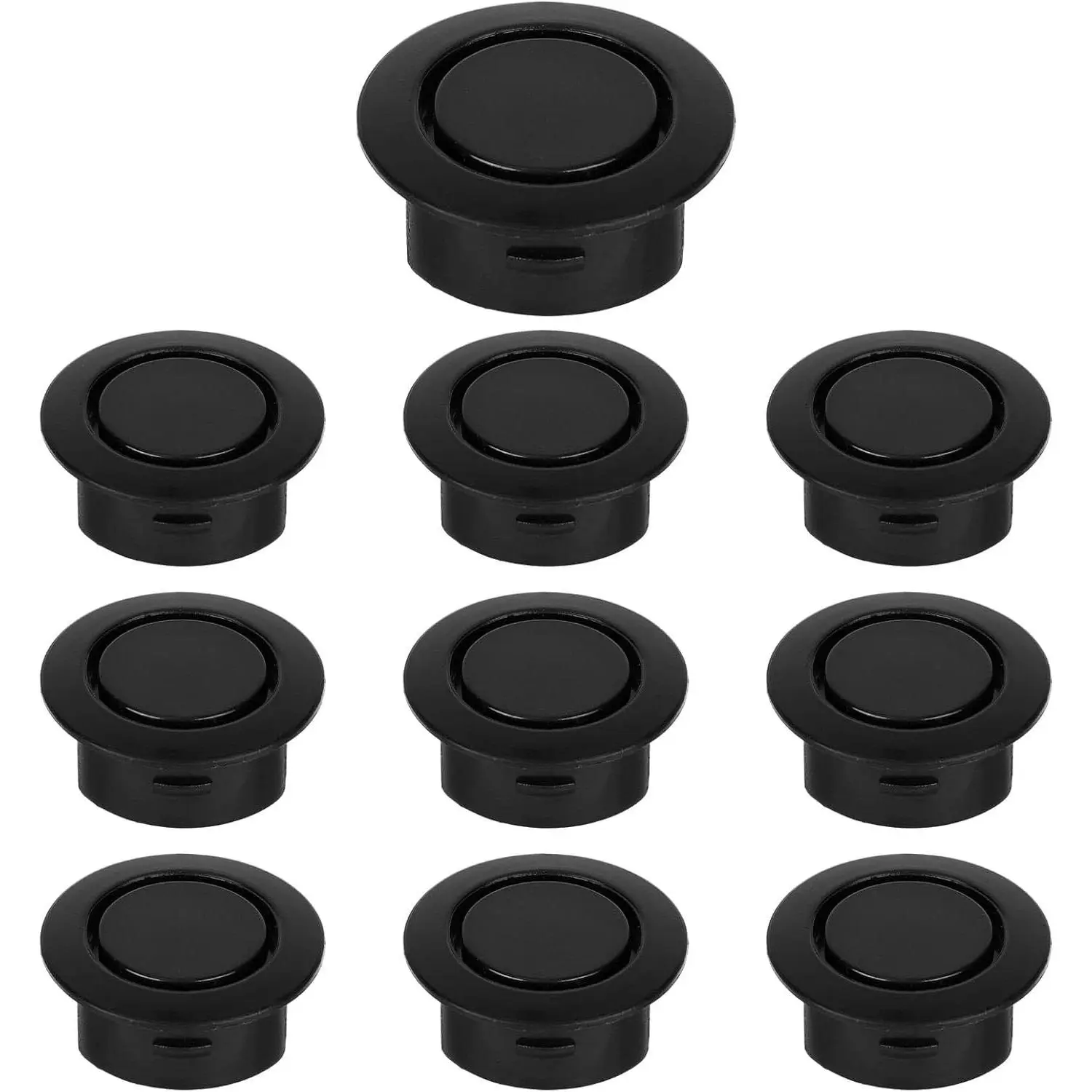 10pcs Car Bumper Hole Plugs for Parking Sensor Radar Holes, Waterproof Dust-Proof Rear Bumper Plug Covers Universal Car Accessories (Black)