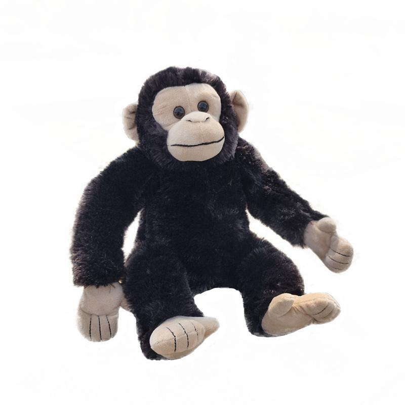 High Quality Gorilla Plush Toys Stuffed Lifelike Sitting Pose Monkey Orangutan Doll Warm Cuddly Children Companion Animal