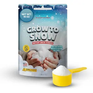 Instant Snow Powder Artificial Fake Snow for Sensory Play Realistic Snowflakes for Cloud Slime & Winter Holiday Decorations (5 gallons of Snow)